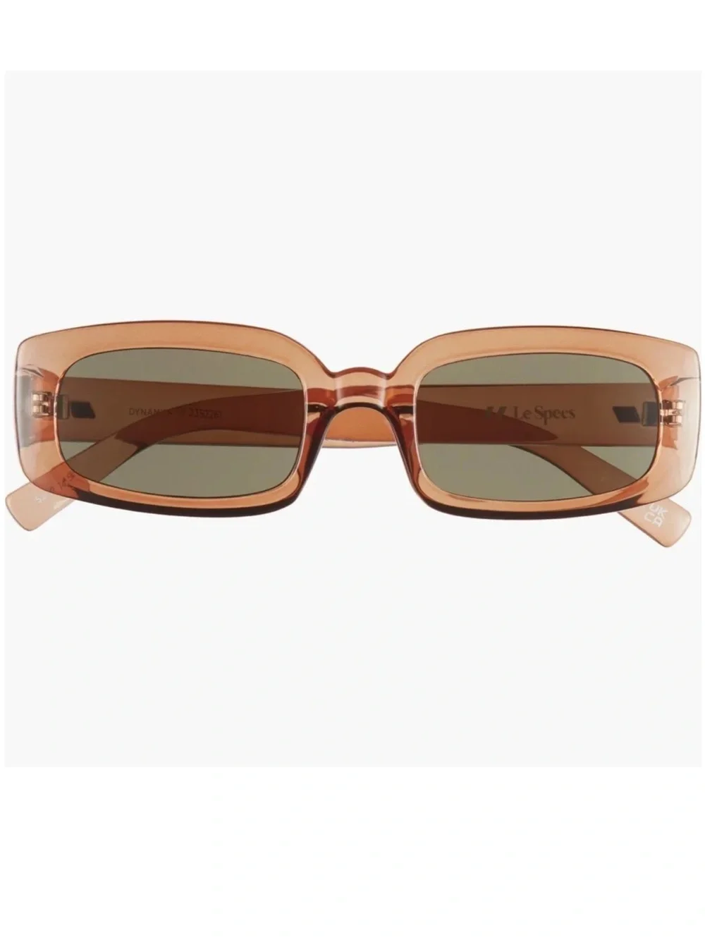 NWOT - Le Specs Dynamite Sunglasses - Tobacco Brown Frame with Dark Lenses